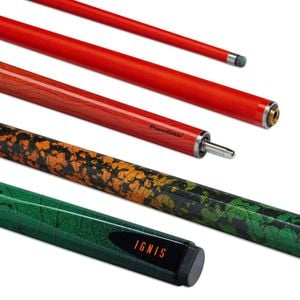 PowerGlide Ignis Carbon Pool Snooker Billiard Cue Orange