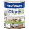 British Paints White Semi Gloss H2O Enamel Paint - 1L