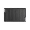 SOGA 45cm Rectangular Cast Iron Portable Fry BBQ Grill Plate Cooking Pan