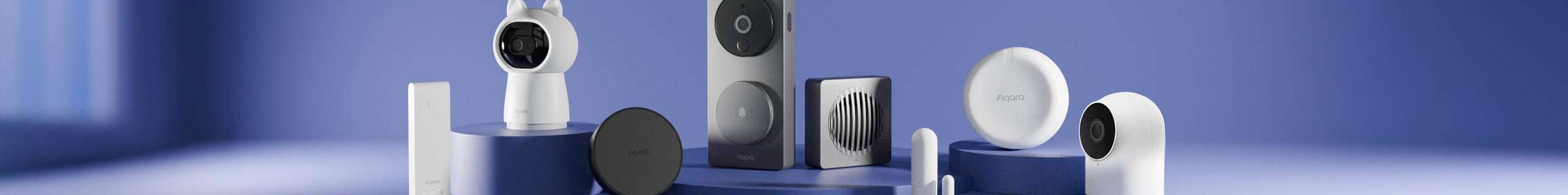 Header of the Aqara products on display
