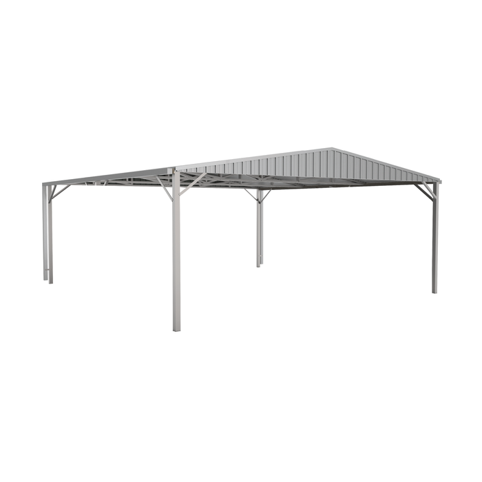 Absco Structures 6.00 x 6.00 x 2.98m Zincalume Double Gable Carport