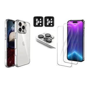 Icoverlover For Iphone 16 Pro Case + 2x Screen + 2x Camera Lens Protectors
