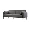 Foret Sofa Bed Futon Recliner Fabric Lounge Couch Convertible 3-seater Grey