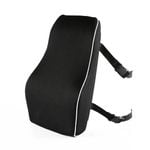 NNEOBA Memory Foam Lumbar Support Pillow Ergonomic Back Cushion Black