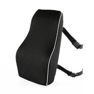 NNEOBA Memory Foam Lumbar Support Pillow Ergonomic Back Cushion Black