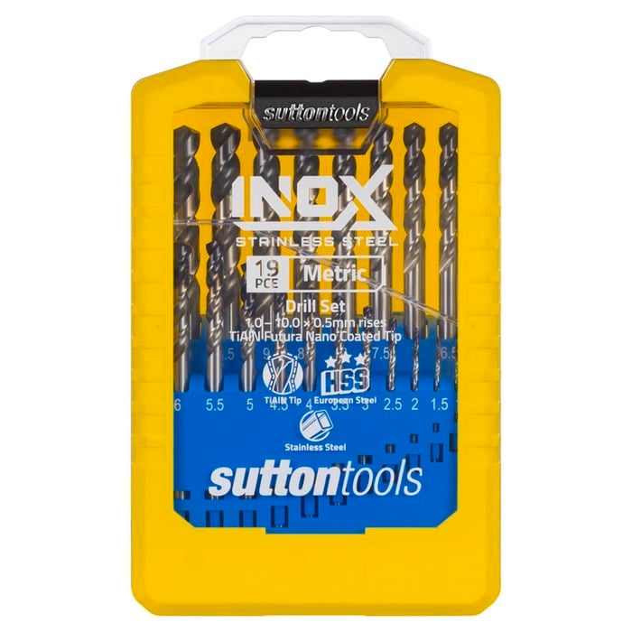 Sutton Tools 19 Pce Metric INOX Drill Set