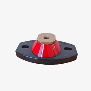 Isoflex M10 112x64mm Red General Purpose Polymer Equipment Mount – Heavy-Duty, Fail-Safe Design