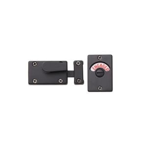 Delf Trade Matte Black Toilet Indicator Bolt Lock
