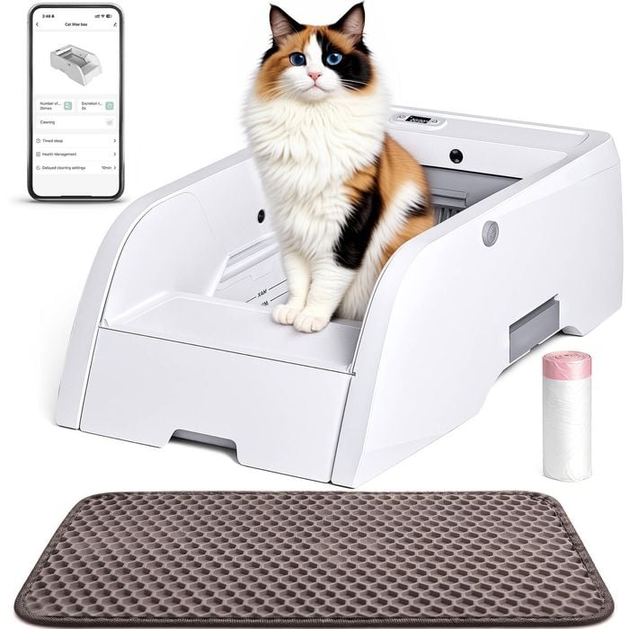 Advwin Smart Cat Litter Box Automatic Self Cleaning Cat Litter Box