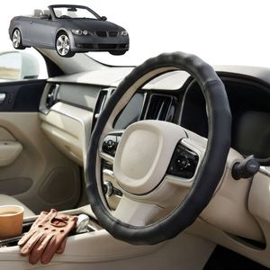 Australian Goose Steering Wheel Cover for BMW 3 Series 2005 - 2013 (E92 E93) Circle Black