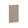 Kaboodle 450mm Raw Board V-Groove 3 Drawer Panels