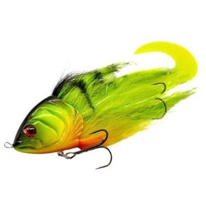 Jerkfly 25cm Curly Tail Light Weight Hybrid Fishing Lure Fire Tiger