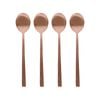 Argon Tableware Stainless Steel Teaspoons - 14.5cm - 4x Durable Rust Resistant Stainless Steel Dishwasher Safe Flatware Set