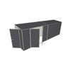 Build-A-Shed 1.2 x 6.0 x 2.0m Skillion Double Hinged Side Doors Shed - Grey
