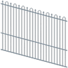ProtectorAl 1201 - 2400 x 1800mm Deep Ocean Raked Up to 15º Loop And Spear Top Pool Fence Panel