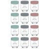Kilner Kids 12pc Glass Jar Canister Baby Food Storage Set W/ Lid 190ml