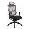 Maestro Furniture Kiran High Mesh Back Fabric Seat Full Adjustable Ergonomic Computer Office Working Chair Black