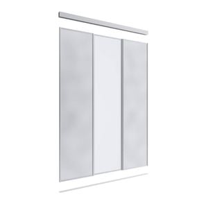 Lugna 2400 x 1800mm 2 Mirror 1 Melamine 3 Door Combo Package