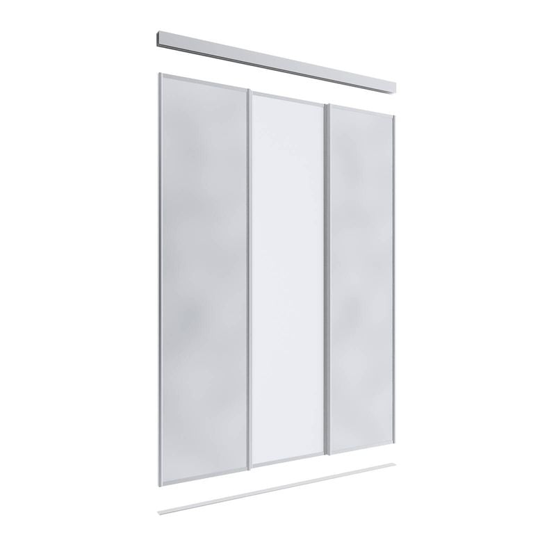 Lugna 2400 x 1800mm 2 Mirror 1 Melamine 3 Door Combo Package