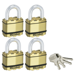 Master Lock 50mm Excell Padlock - 4 Pack