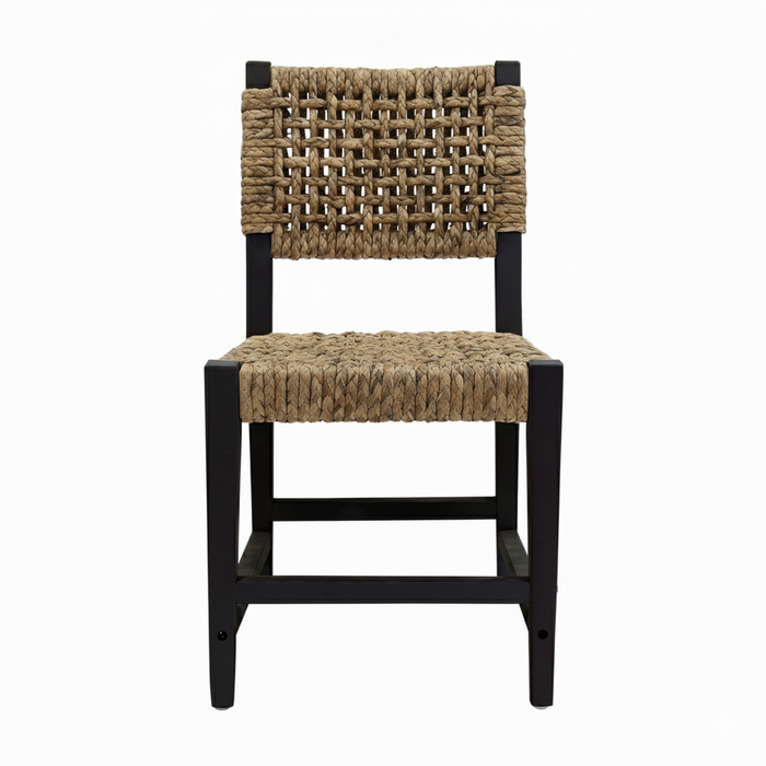Genex Designs Oliver Coastal Dining Chair Black