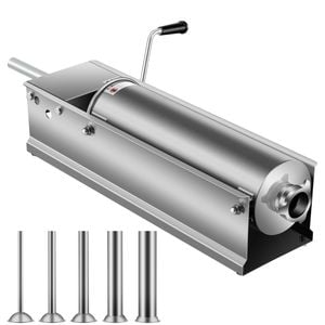 VEVOR Manual Sausage Stuffer with 5 Stuffing Tubes for Home Kitchen Restaurant