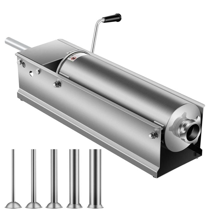 VEVOR Manual Sausage Stuffer with 5 Stuffing Tubes for Home Kitchen Restaurant
