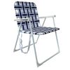 Marquee Navy High Back Vintage Folding Chair