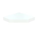 Flexi Storage Decorative Shelving White Matte Hexagonal Corner Floating Shelf