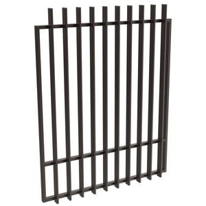 ProtectorAl 800-1200W x 1500H Satin Black Aluminium Radiator Pool Gate