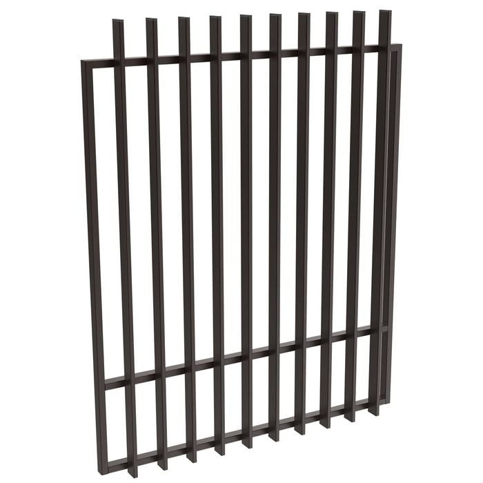 ProtectorAl 800-1200W x 1500H Satin Black Aluminium Radiator Pool Gate