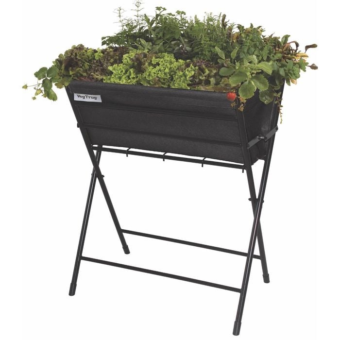 Vegtrug Poppy Felt Raised Garden Planter - Black