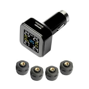 Car Tpms With High-pressure Anti-theft External Cap 4x Sensors