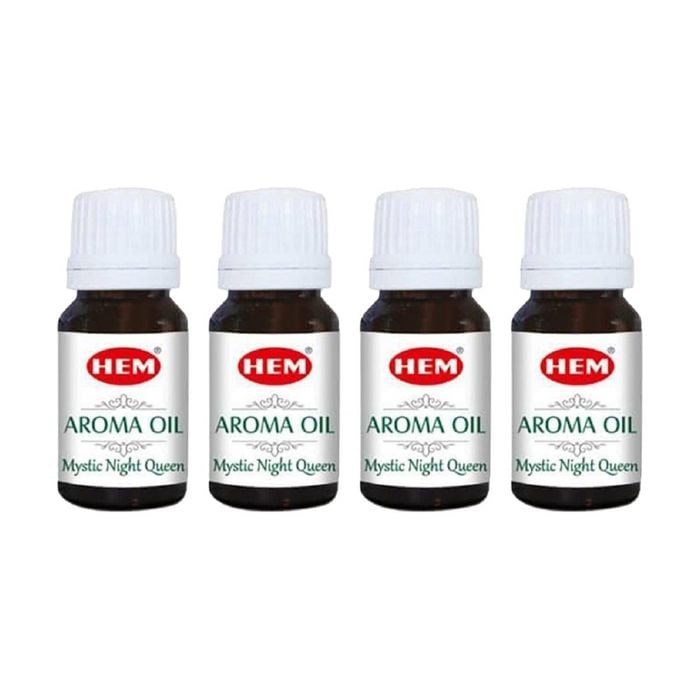 4PK HEM Home Fragrance Scented Smelling Oil Bottle 10ml Mystic Night Queen
