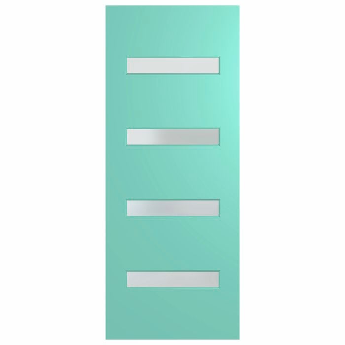 Hume 2340 x 1020 x 40mm Entrance Door Newington Translucent Glass XN5