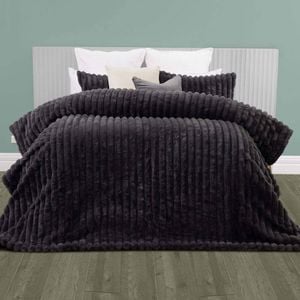 3pc J Elliot Home Arna Queen Comforter w/Pillowcases - Charcoal