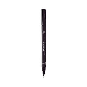 Uni-ball Pin Fineliner Pen Black (Wallet of 3) (0.05mm)