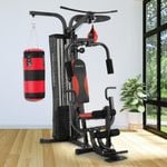 Home Gym Multi Station with Boxing Punching Bag Speed Ball Powertrain