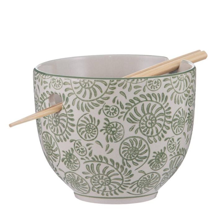 Ladelle Nara Noodle Bowl With Chopsticks