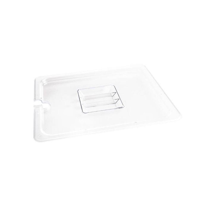 Vogue Gastronorm Lid Polycarbonate Notched Clear 1/2 Gn 325x265mm Commercial Kitchen Food Storage