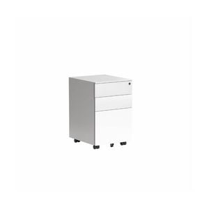 Olg Tempo Mobile Pedestal Square Corners With Lock White W390mm X D450mm X H600mm