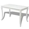 vidaXL Dining Table 116x66x76cm High Gloss White Kitchen Furniture Rectangular
