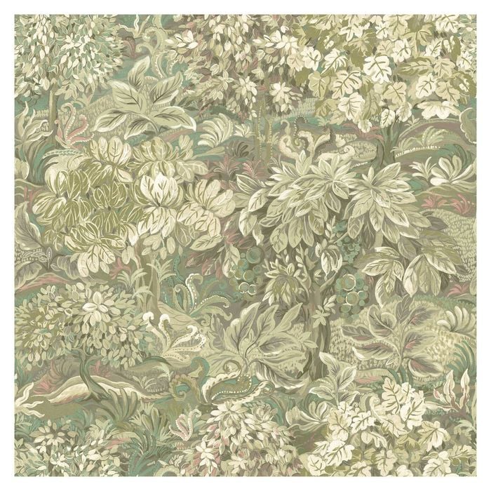 Parsons Wood Green Wallpaper 53cm x 10.05m
