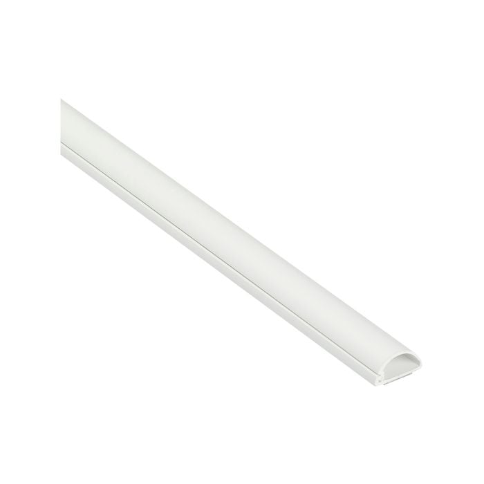D-Line 20 x 10mm 2m White Adhesive Cable Management Cover