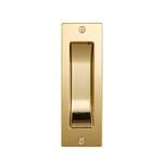 Gainsborough Bright Goldtone Rectangular Flush Pull