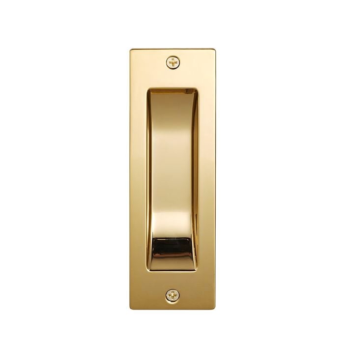 Gainsborough Bright Goldtone Rectangular Flush Pull