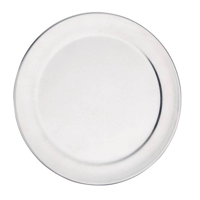 Vogue Pizza Tray Wide Rim Aluminium 205mm Commercial Kitchen Baking Ovenware