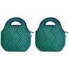 2PK Annabel Trends 30cm Neoprene Lunch Bag Food Storage - Zig Zag