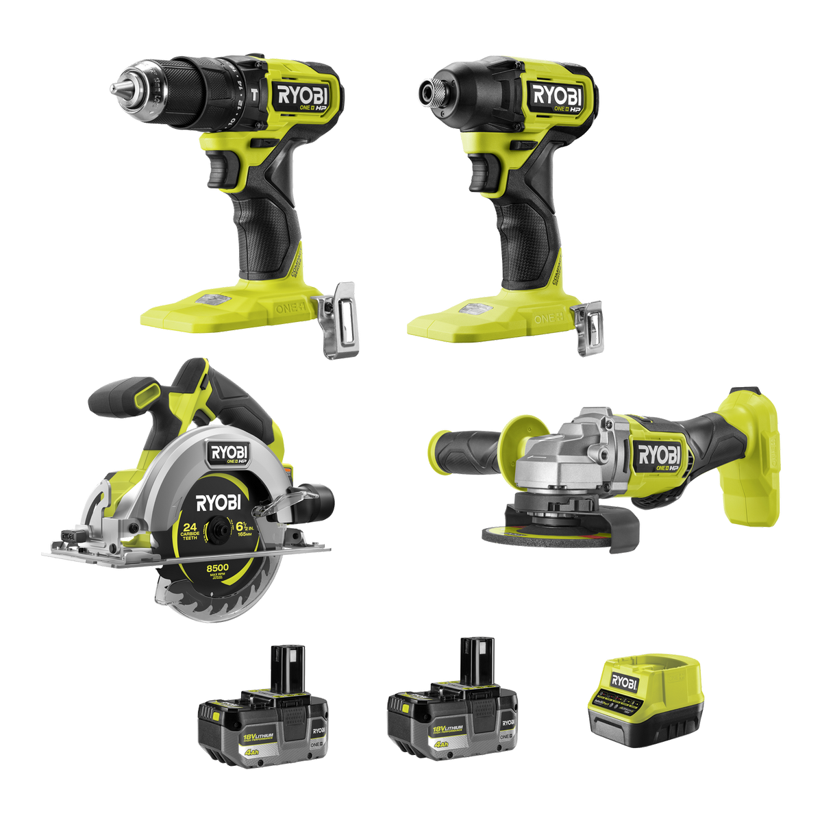 Ryobi 18V ONE+ HP Brushless Piece 4Ah Kit Bunnings Australia - Main Image