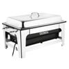 Olympia Electric Chafing Dish Stainless Steel Adjustable Temperature 13.5l 362x638x347mm Buffet Food Warmer